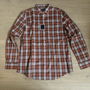 Club Room Checkered Button Down Size Medium NWT